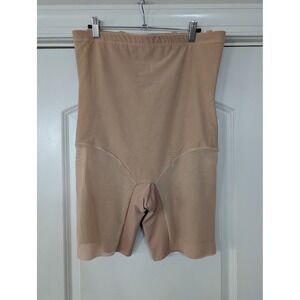Honeylove Shapewear High‎ Waist Thigh Shaper Shorts Beige 2X Control Panties
